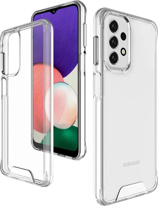 Samsung Galaxy A53 Hoesjes – Siliconen Backcover – Military Grade Schokbestendig – Crystal Clear Transparant-Ilumina Benelux