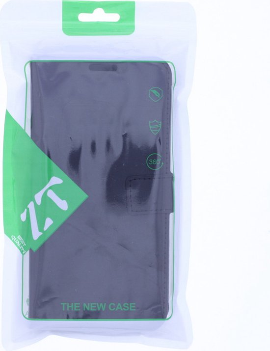 Motorola Moto E7 Hoesjes – Portemonnee Hoes – Pasjeshouder – 2x Screenprotector – Zwart