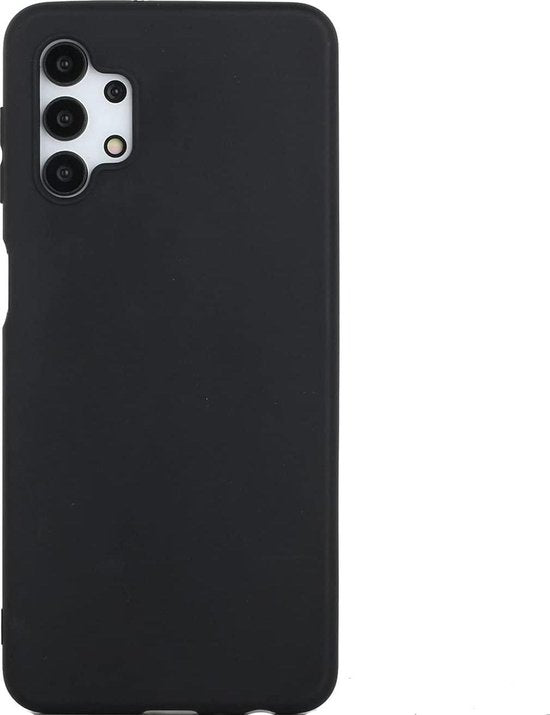 Samsung Galaxy A32 5G Hoesjes – Liquid Siliconen Backcover – Soft Touch – Flexibel – Zwart-Ilumina Benelux