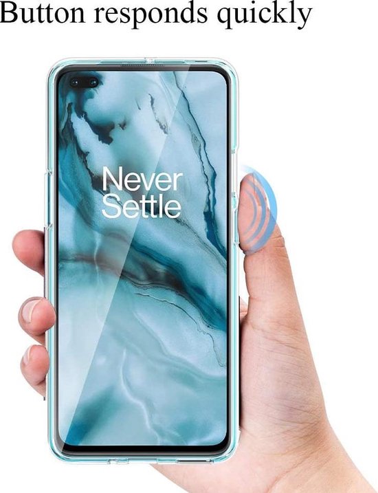 OnePlus Nord Hoesjes – Transparante Siliconen Backcover – Inclusief 2x Screenprotector – Anti-kras-Ilumina Benelux