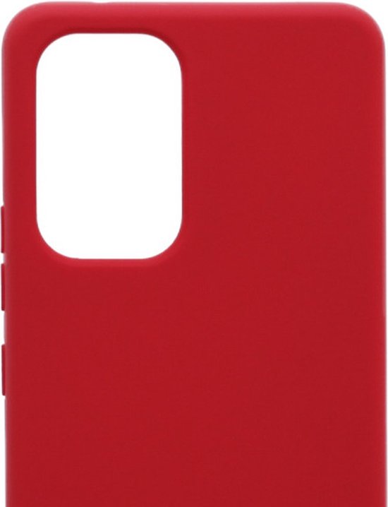 Samsung Galaxy A33 5G Hoesjes – Siliconen Backcover met Ketting – TPU – Rood