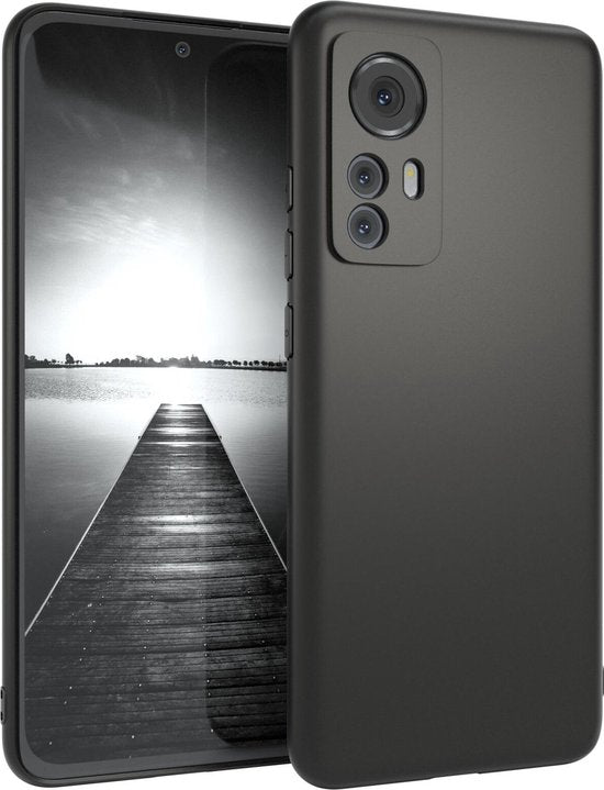 Xiaomi 12 / 12X Hoesjes – Siliconen Backcover – Flexibel – Schokbestendig – Zwart-Ilumina Benelux