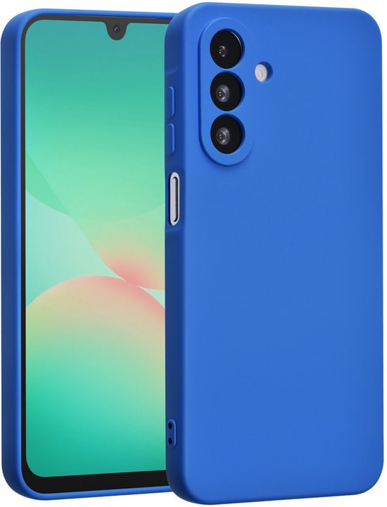Samsung Galaxy A26/A17 5G Hoesjes – Liquid Siliconen Backcover – Schokbestendig – Soft Grip – Diepblauw-Ilumina Benelux