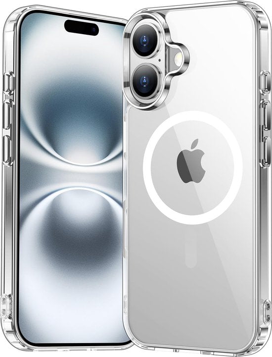 iPhone 16 Hoesjes – Transparante Backcover – Schokbestendig – MagSafe Compatibel-Ilumina Benelux