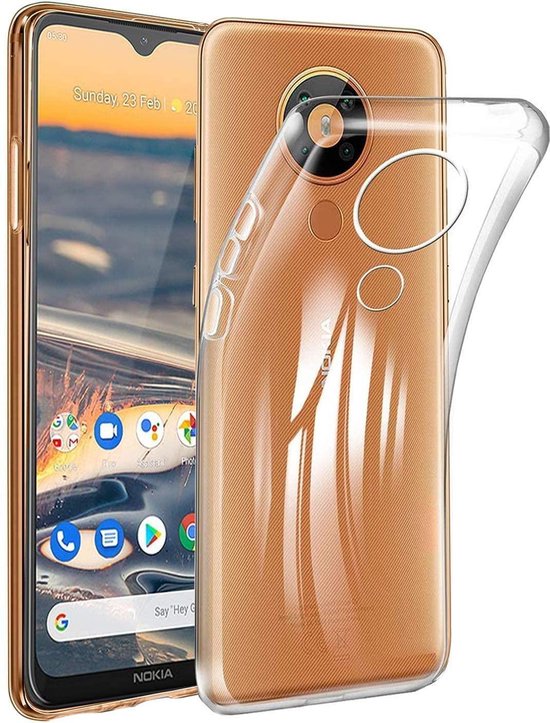Nokia 5.3 Hoesjes – Siliconen Backcover – Schokbestendig – Transparant-Ilumina Benelux