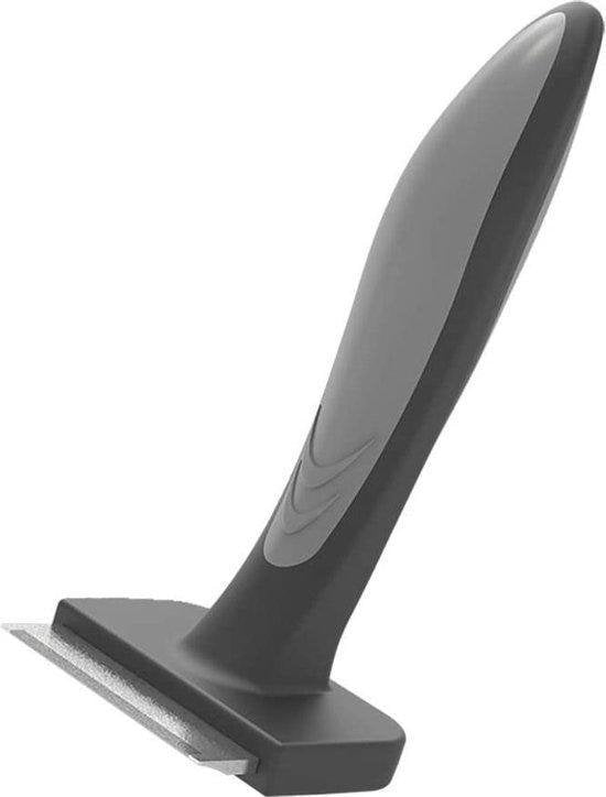 Pakeway T9 - Platte Dierenborstel - Dode haren verwijderen - Hond - Kat - Kam- Hondenkam - Kattenkam - Grijs