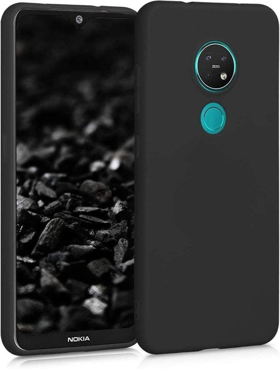 Nokia 5.3 Hoesjes – Siliconen Backcover – Soft Silicone – Schokbestendig – Zwart-Ilumina Benelux