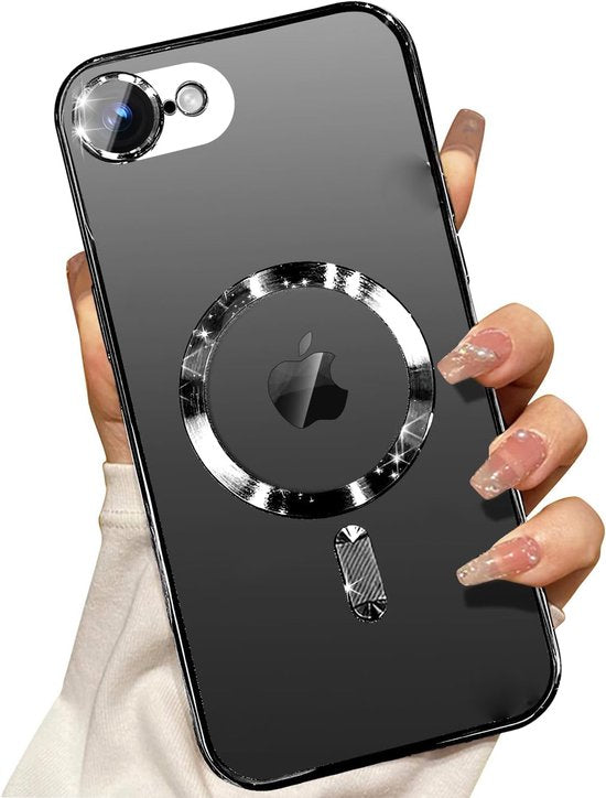 iPhone 16e Hoesjes – MagSafe Compatible Backcover – Ingebouwde Camerabescherming – Zwart-Ilumina Benelux