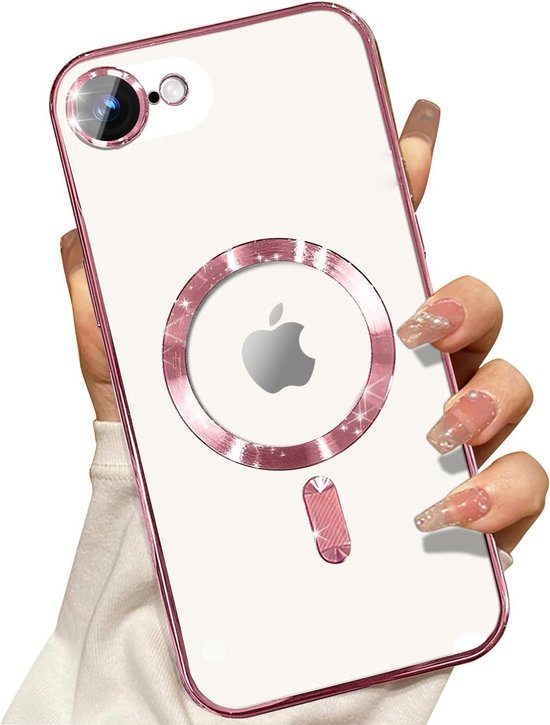 iPhone 16e Hoesjes – MagSafe Compatible Backcover – Ingebouwde Camerabescherming – Roségoud-Ilumina Benelux