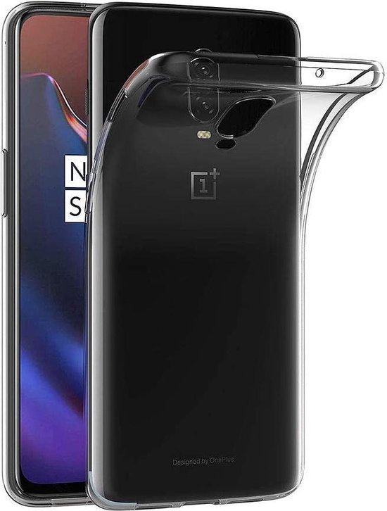 OnePlus 6T Hoesjes – Transparante Siliconen Backcover – Inclusief 2x Screenprotector – Anti-kras-Ilumina Benelux