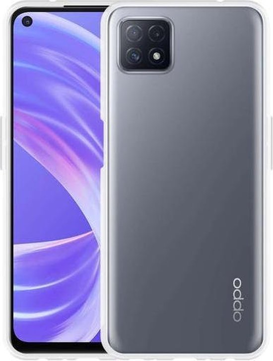 Oppo A73 Hoesjes – Transparante TPU Siliconen Backcover – Soft Case – 3x Screenprotector Gehard Glas-Ilumina Benelux