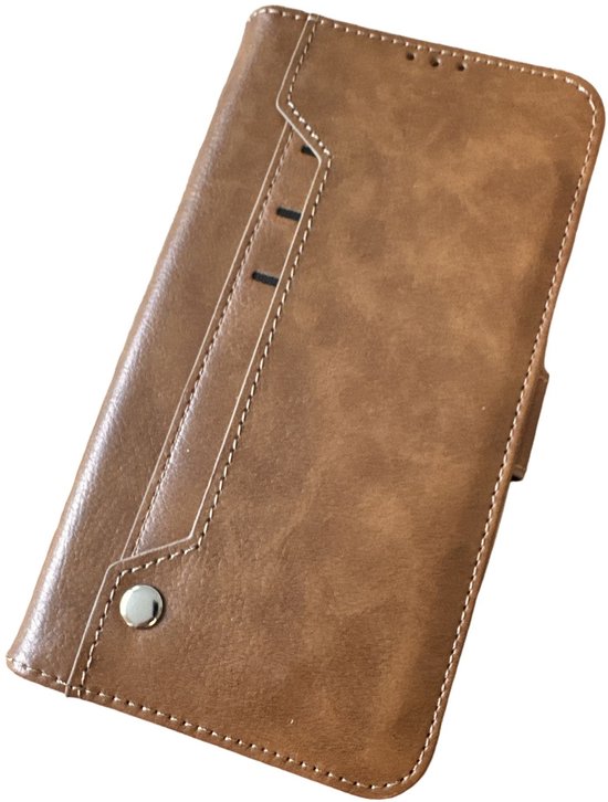 iPhone 16 Plus Hoesjes – Portemonnee Hoes – 9 Pasjesvakken – Multi Storage Wallet – Bruin-Ilumina Benelux