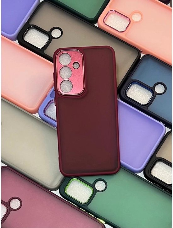 Samsung Galaxy S24 Hoesjes – Transparante Siliconen Backcover – Slank Design – Roze