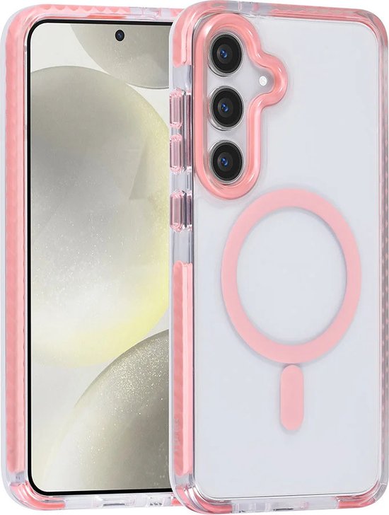 Samsung Galaxy S24 Hoesjes – Backcover met Koord – Schokbestendig – Roze-Ilumina Benelux