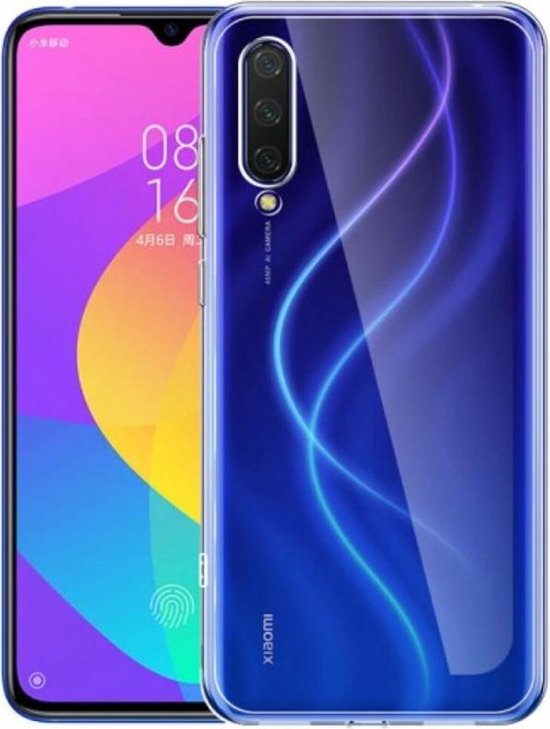 Xiaomi Mi 9 Lite Hoesjes – Transparante TPU Siliconen Backcover – Soft Case – 3x Screenprotector Gehard Glas-Ilumina Benelux