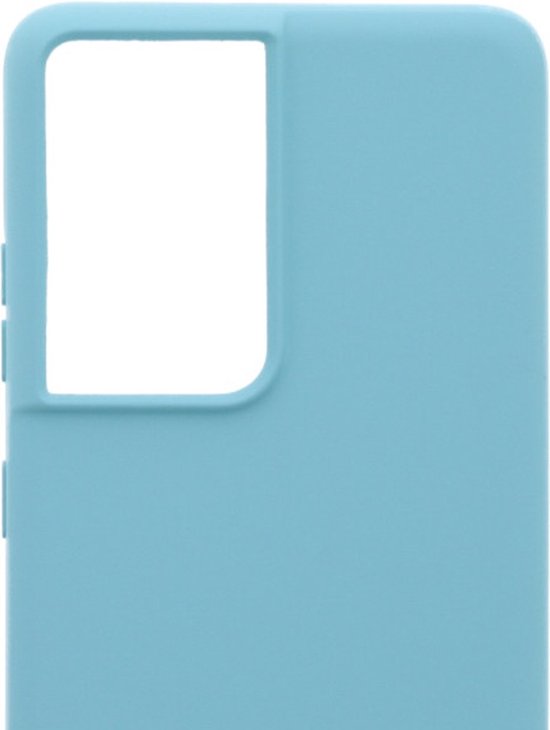 Samsung Galaxy S21 Ultra Hoesjes – Siliconen Backcover met Ketting – TPU – Turquoise-Ilumina Benelux