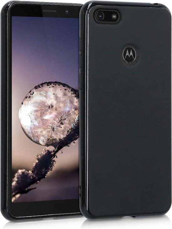 Motorola Moto E6 Play Hoesjes – Soft Siliconen Backcover – Inclusief 2x Screenprotector – Zwart-Ilumina Benelux