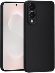 Samsung Galaxy S25 Edge Hoesjes – Siliconen Backcover – Schokbestendig – Soft Touch – Zwart