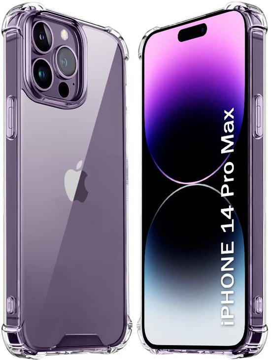 iPhone 14 Pro Max Hoesjes – Ultra-Hybrid Backcover – Schokbestendig – Crystal Clear – Transparant-Ilumina Benelux