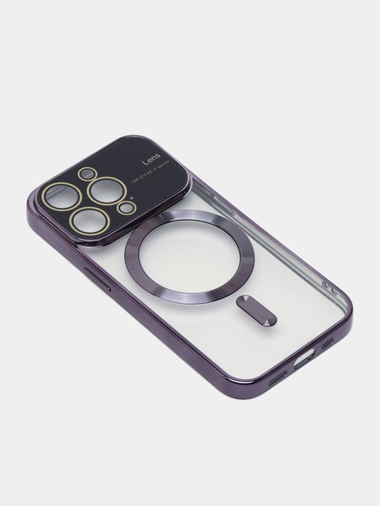 iPhone 11 Hoesjes – Magnetische Backcover met MagSafe – Camera Lens Protector – Paars-Ilumina Benelux