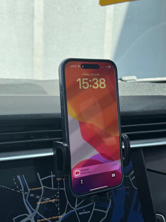 Telefoonhouder auto – Ventilatierooster – Verstelbaar Universeel – Stevige Klem – Zwart-Telefoonhouders-Ilumina Benelux