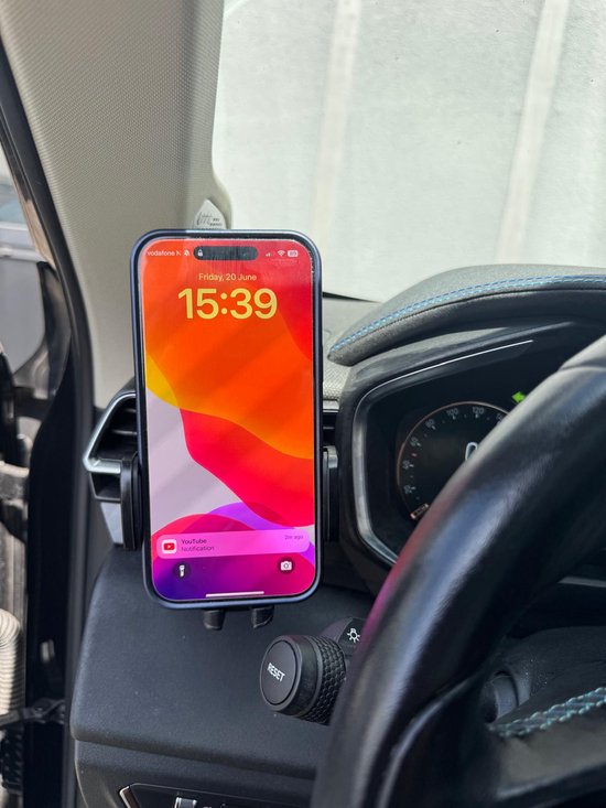 Telefoonhouder auto – Ventilatierooster – Verstelbaar Universeel – Stevige Klem – Zwart-Telefoonhouders-Ilumina Benelux