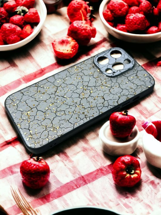 iPhone 13 Pro Max Hoesjes – Siliconen Backcover – Print Design – Gebroken Wit-Ilumina Benelux