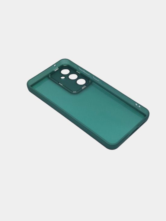 Samsung Galaxy S24 FE Hoesjes – Siliconen TPU Backcover – Camera Lens Film – Schokbestendig – Groen-Ilumina Benelux