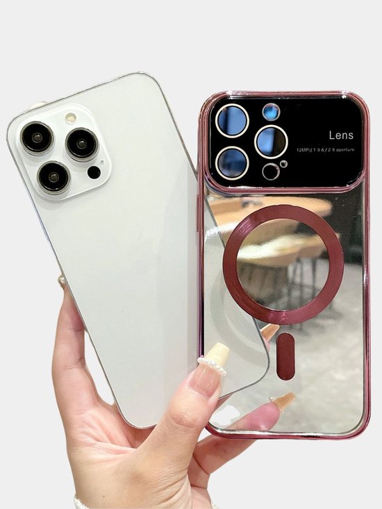iPhone 11 Hoesjes – Magnetische Backcover met MagSafe – Camera Lens Protector – Roségoud-Ilumina Benelux