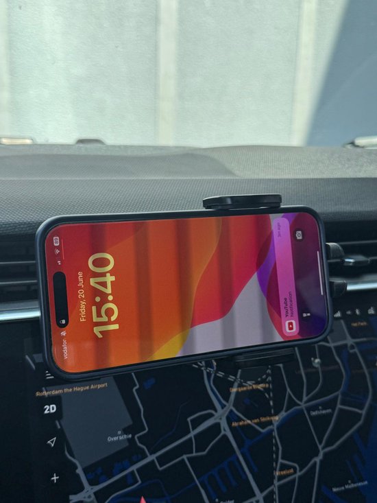 Telefoonhouder auto – Ventilatierooster – Verstelbaar Universeel – Stevige Klem – Zwart-Telefoonhouders-Ilumina Benelux