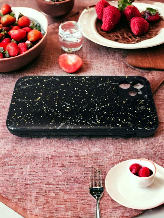 iPhone 12 Pro Max Hoesjes – Siliconen Backcover – Marmer Print-Ilumina Benelux