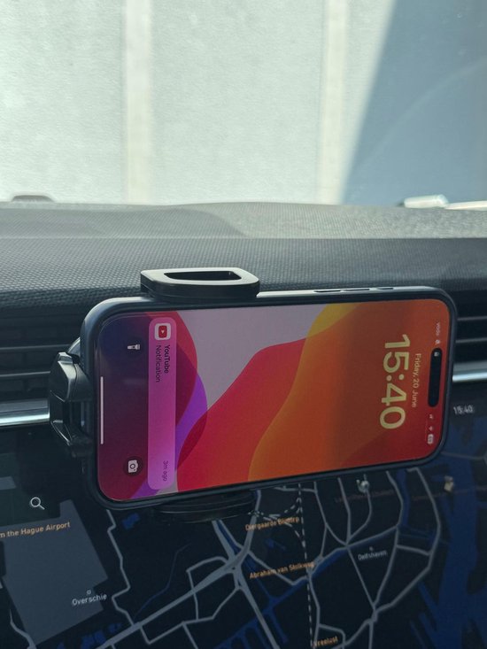 Telefoonhouder auto – Ventilatierooster – Verstelbaar Universeel – Stevige Klem – Zwart-Telefoonhouders-Ilumina Benelux