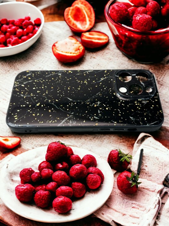 iPhone 14 Pro Max Hoesjes – Siliconen Backcover – Marmer Print-Ilumina Benelux