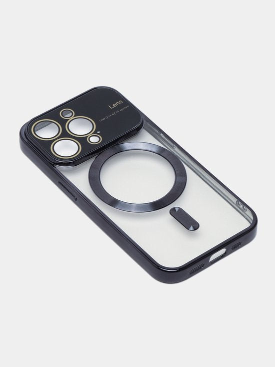 iPhone 14 Pro Max Hoesjes – Magnetische Backcover met MagSafe – Camera Lens Protector – Zwart-Ilumina Benelux