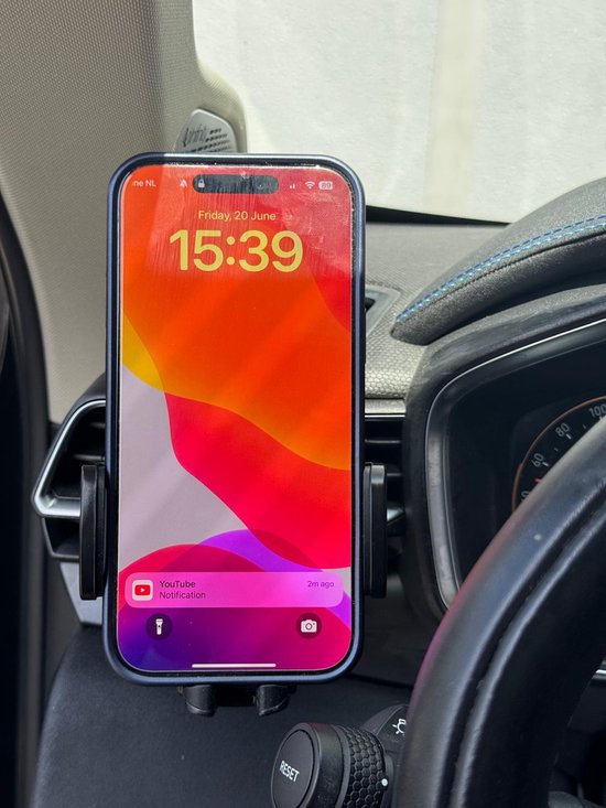 Telefoonhouder auto – Ventilatierooster – Verstelbaar Universeel – Stevige Klem – Zwart-Telefoonhouders-Ilumina Benelux