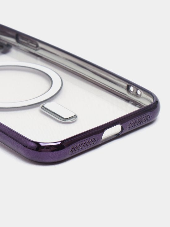 iPhone 14 Pro Max Hoesjes – Magnetische Backcover – MagSafe – Camera Lens Protector – Paars-Ilumina Benelux
