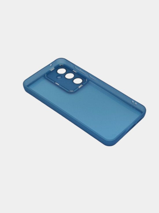Samsung Galaxy S24 FE Hoesjes – Siliconen TPU Backcover – Camera Lens Film – Schokbestendig – Blauw-Ilumina Benelux