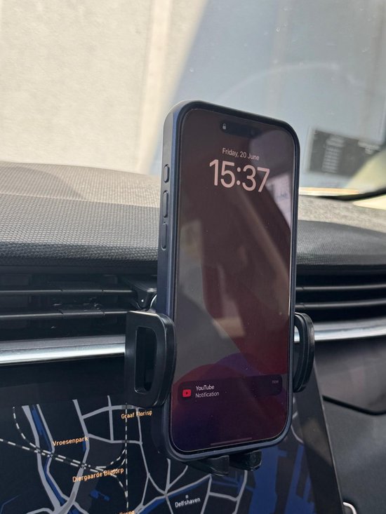 Telefoonhouder auto – Ventilatierooster – Verstelbaar Universeel – Stevige Klem – Zwart-Telefoonhouders-Ilumina Benelux