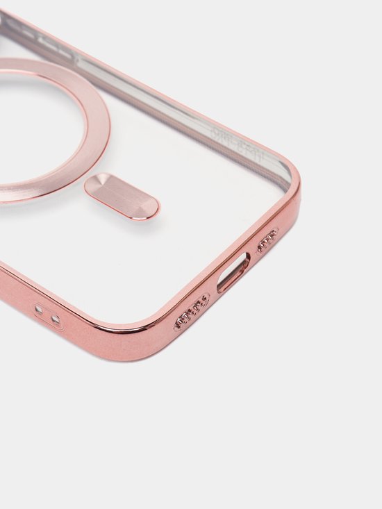 iPhone 13 Pro Max Hoesjes – Magnetische Backcover met MagSafe – Camera Lens Protector – Roségoud-Ilumina Benelux