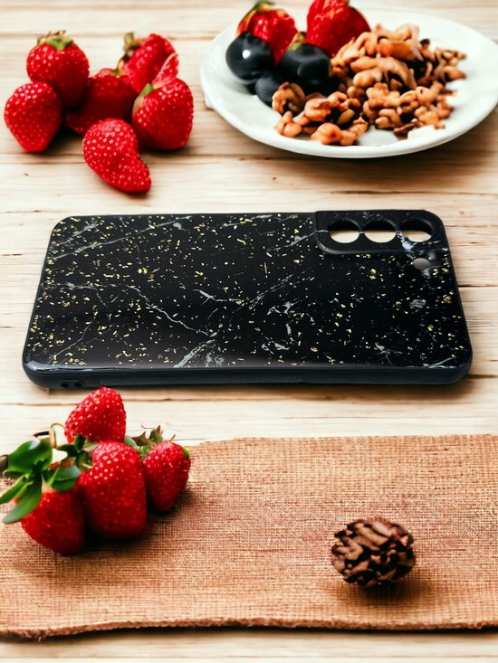 Samsung Galaxy S21 FE Hoesjes – Siliconen Backcover – Marmer Print-Ilumina Benelux