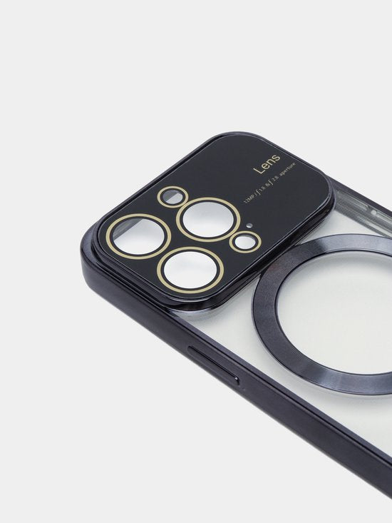 iPhone 12 Hoesjes – Magnetische Backcover met MagSafe – Camera Lens Protector – Zwart-Ilumina Benelux