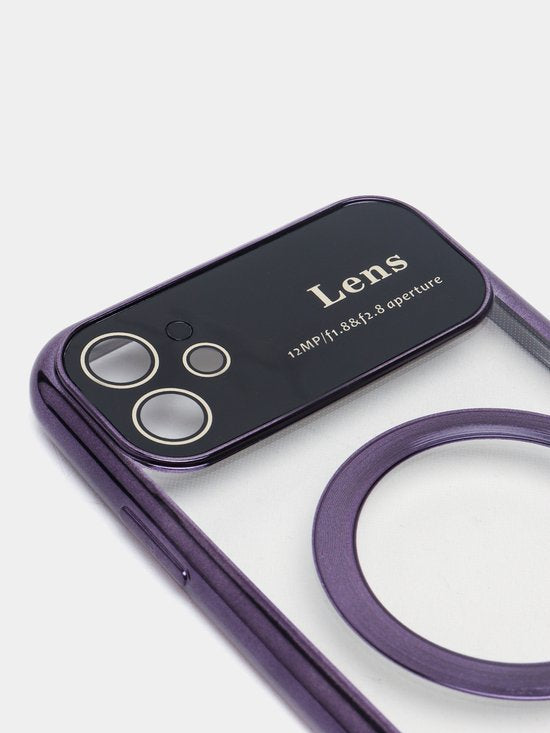iPhone 11 Pro Max Hoesjes – Magnetische Backcover met MagSafe – Camera Lens Protector – Paars-Ilumina Benelux