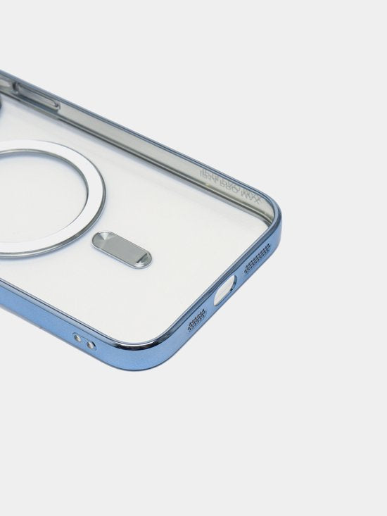 iPhone 12 Pro Max Hoesjes – Magnetische Backcover – MagSafe – Camera Lens Protector – Blauw-Ilumina Benelux