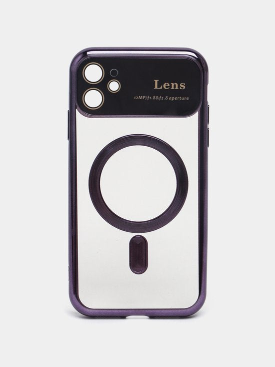 iPhone 14 Pro Max Hoesjes – Magnetische Backcover – MagSafe – Camera Lens Protector – Paars-Ilumina Benelux