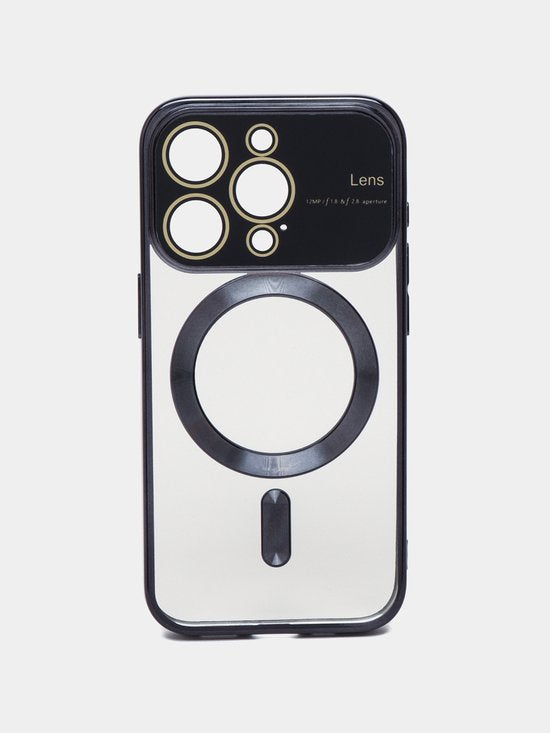 iPhone 12 Pro Max Hoesjes – Magnetische Backcover – MagSafe – Camera Lens Protector – Zwart-Ilumina Benelux