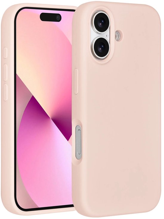 iPhone 17 Hoesjes – Premium Liquid Silicone Backcover – Soft Touch – Schokabsorberend – Roze-Ilumina Benelux