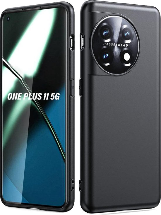OnePlus 11 5G Hoesjes – Siliconen Backcover – Schokbestendig – Zwart-Ilumina Benelux