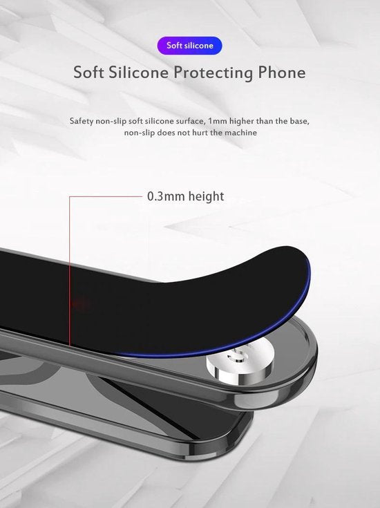 Telefoonhouder auto – Magnetische Autohouder – 360° Draaibaar – Sterke Magneet – Zwart-Ilumina Benelux