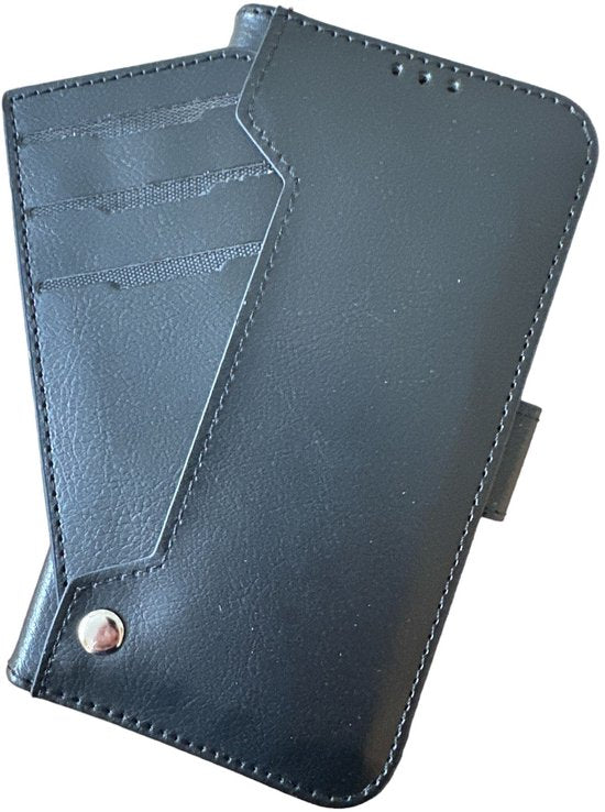 Multi Storage Wallet Hoesje Geschikt voor Samsung Galaxy A16 - met 9 Pasjesvakken - Zwart