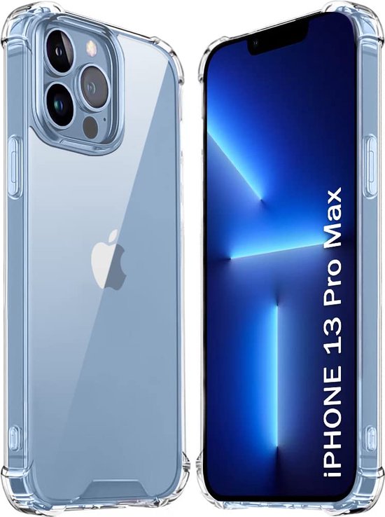 iPhone 13 Pro Max Hoesjes – Crystal Clear Backcover – Schokbestendig – Transparant-Ilumina Benelux